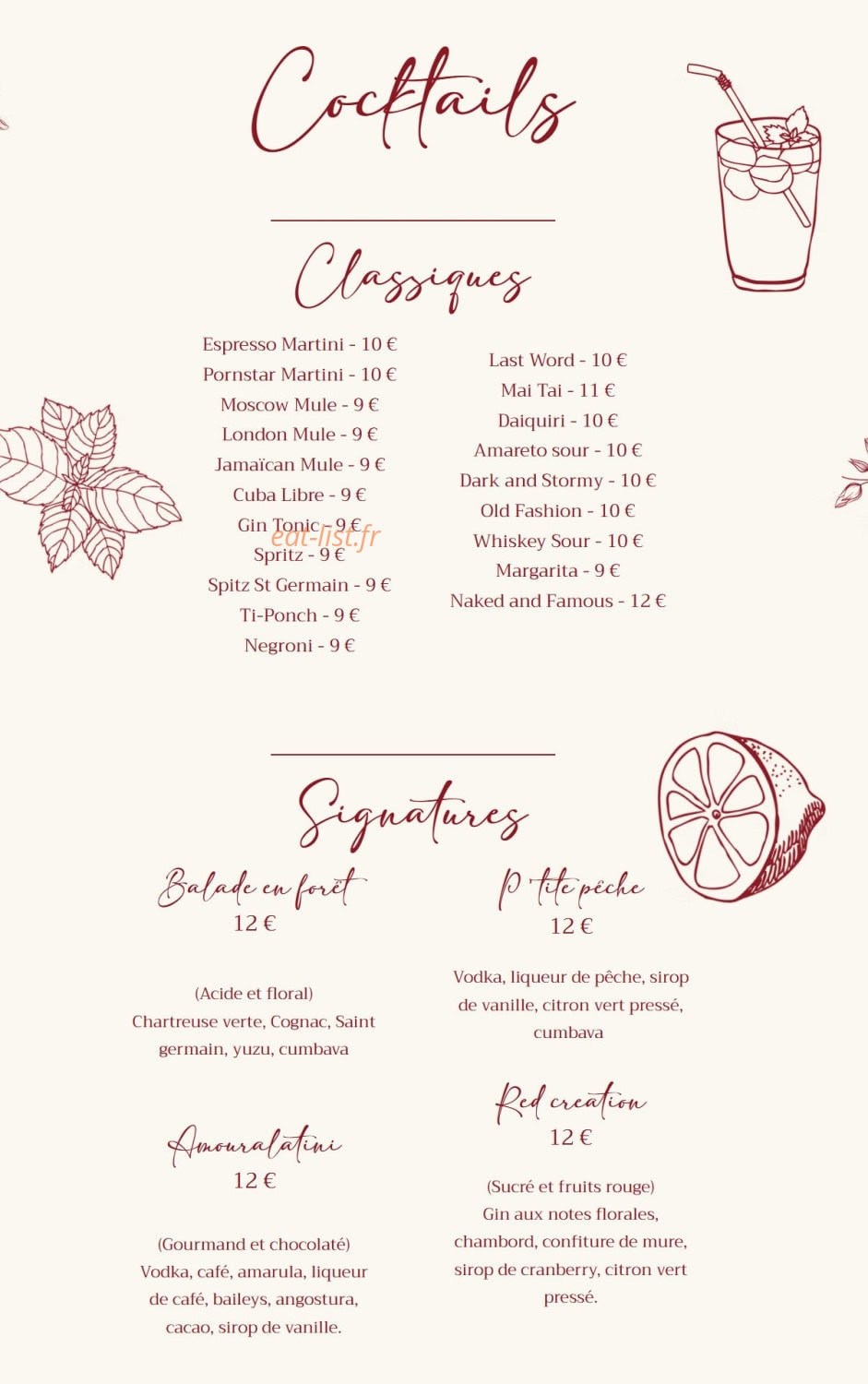 Istanbul Café — carte page 6
