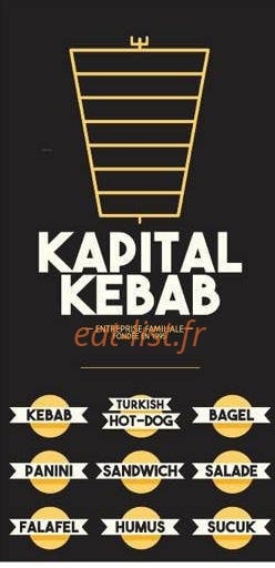 Kapital kebab — carte page 1