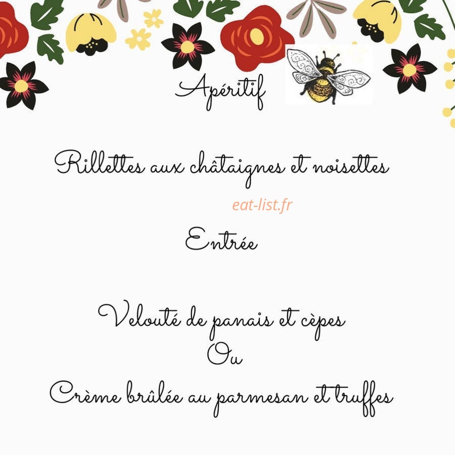 L'abeille gourmande — carte page 2