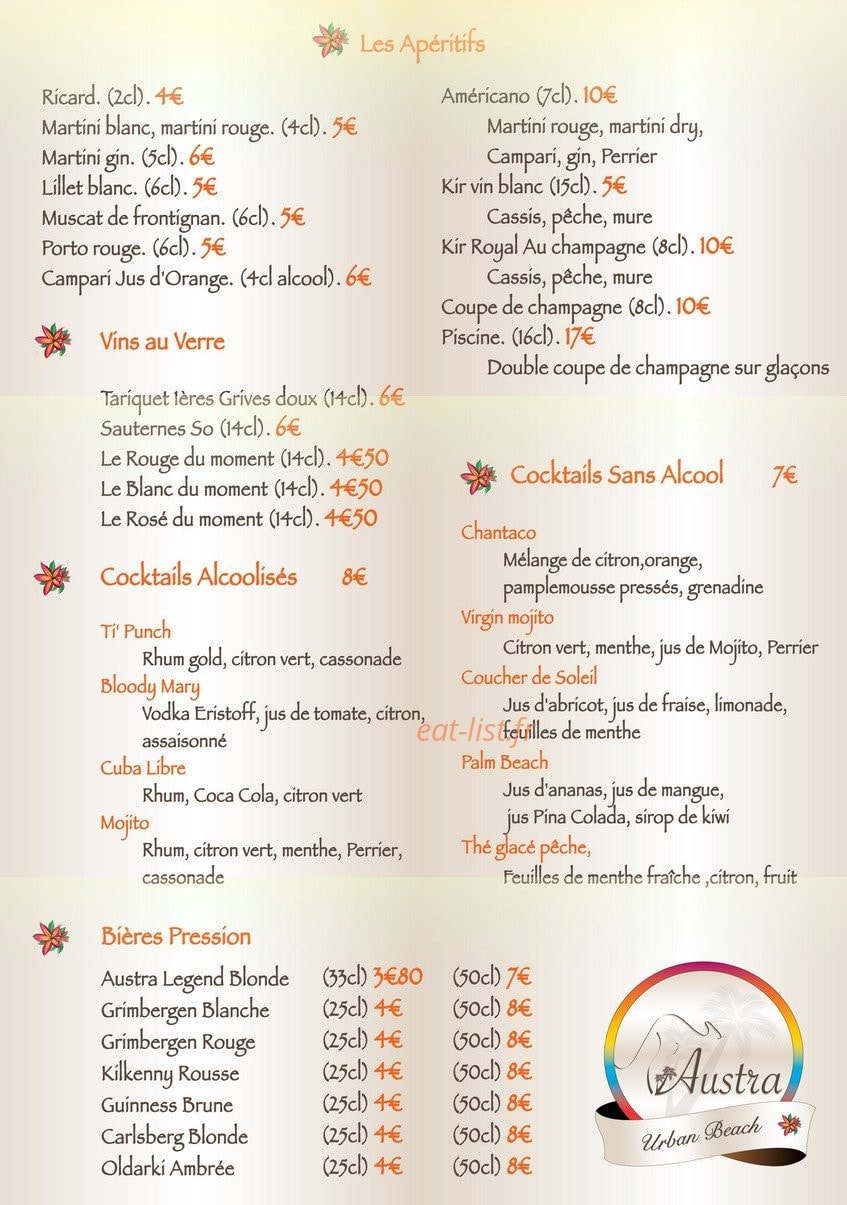 L’Austra — carte page 1