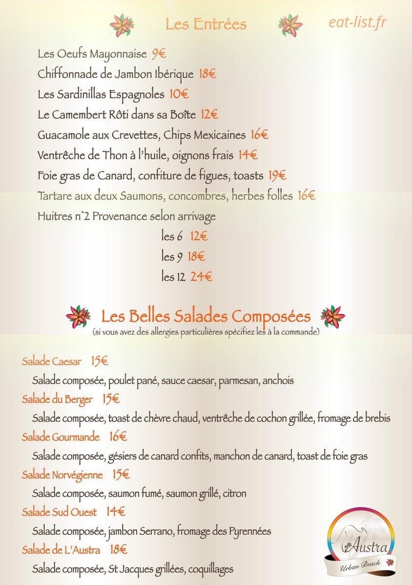 L’Austra — carte page 2