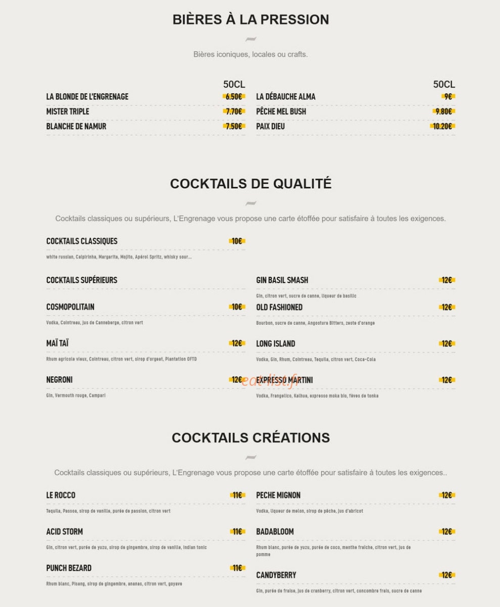 L'Engrenage — carte page 1
