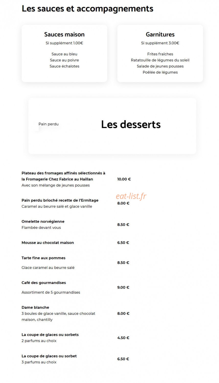 L'Ermitage Cauderan — carte page 6
