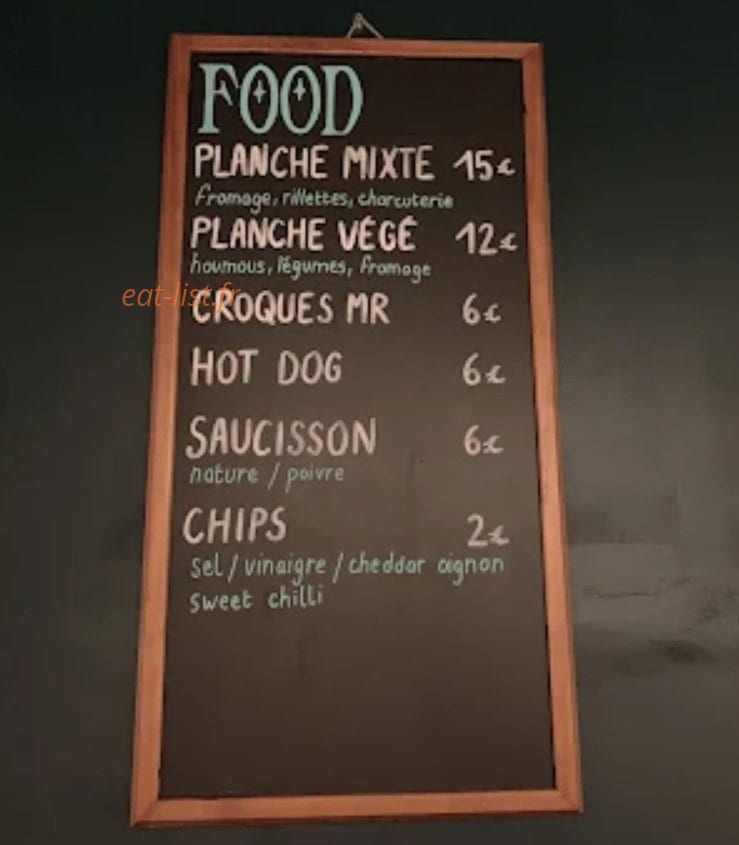 L'Ether Bar — carte page 4