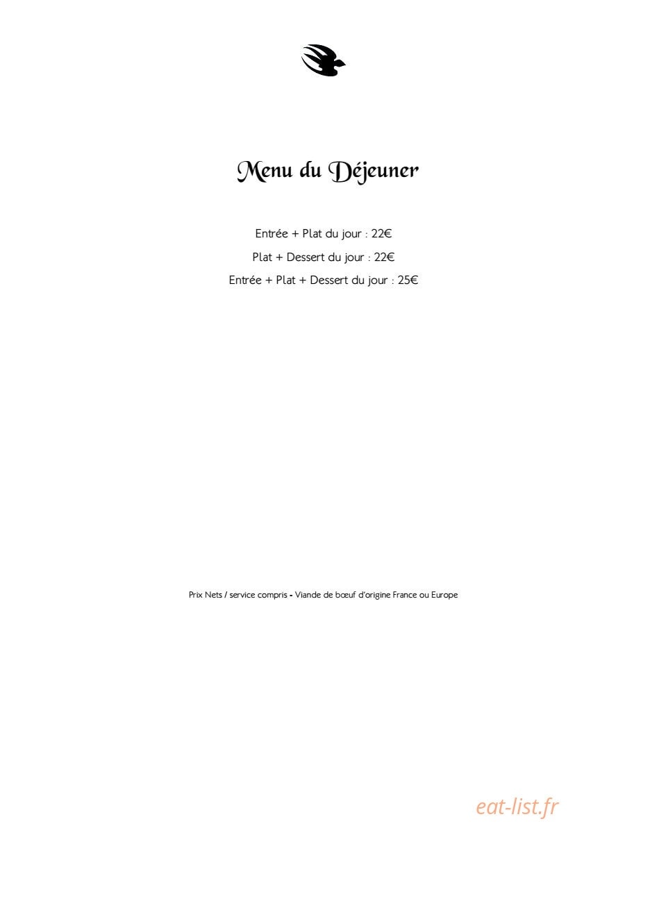 L'Oiseau Bleu — carte page 3