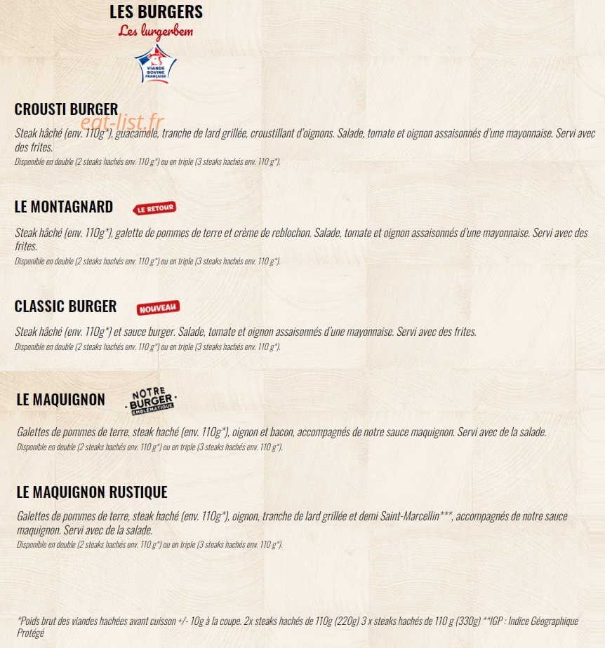 La Boucherie — carte page 5