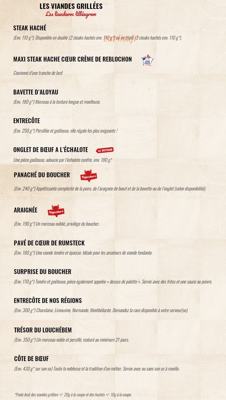 La Boucherie — carte page 3