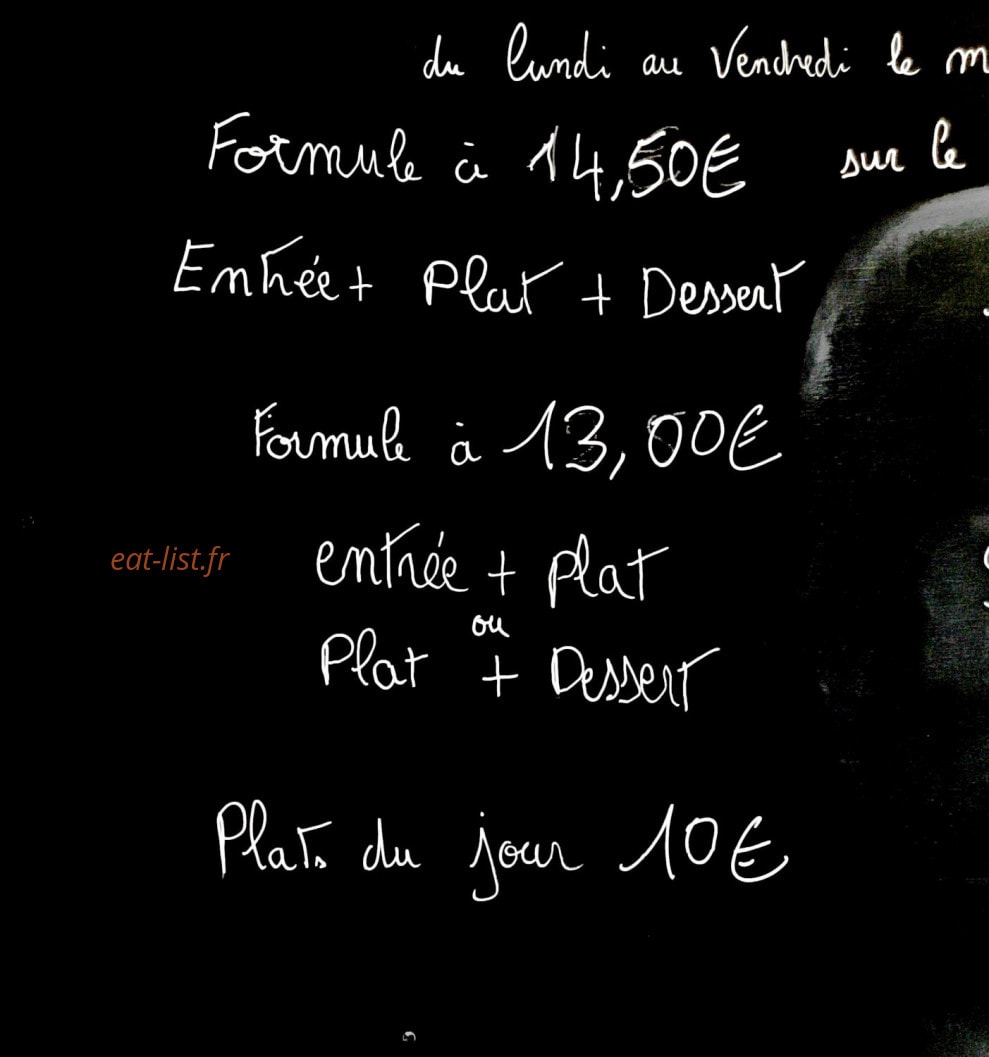 La Cantine — carte page 1