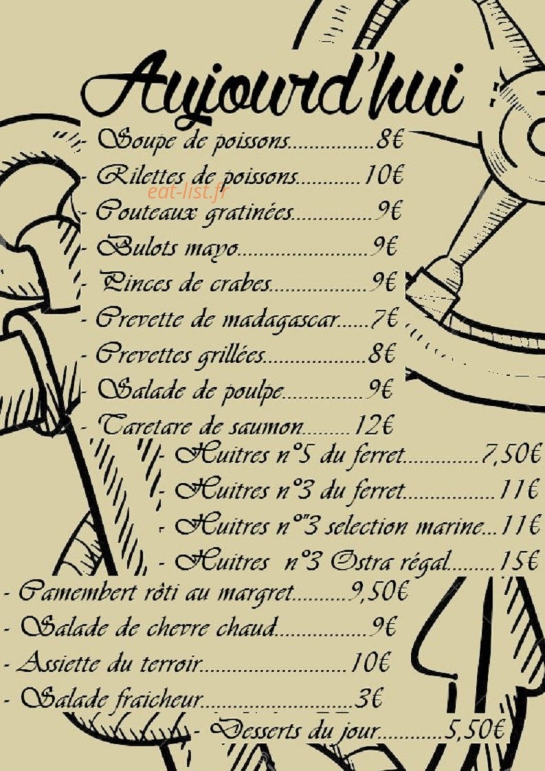 La Capitainerie — carte page 1