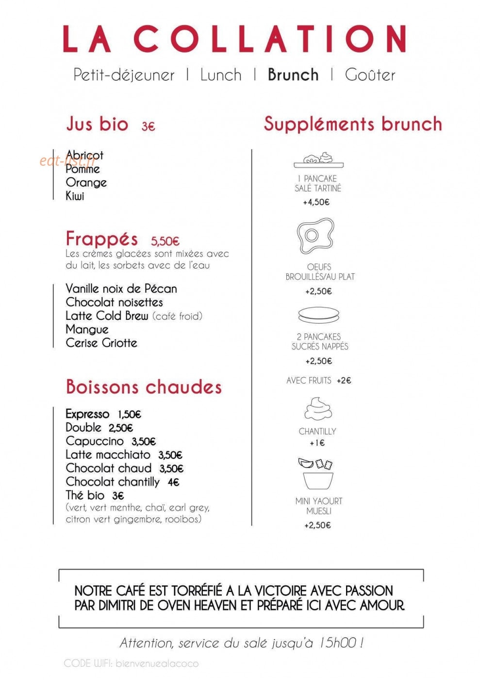 La collation — carte page 3