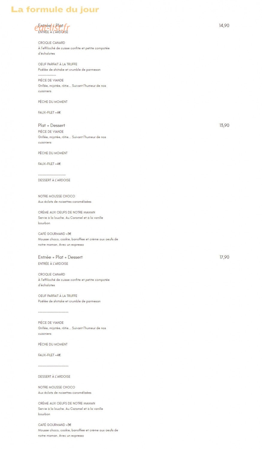 La Côte & l'Arête — carte page 5