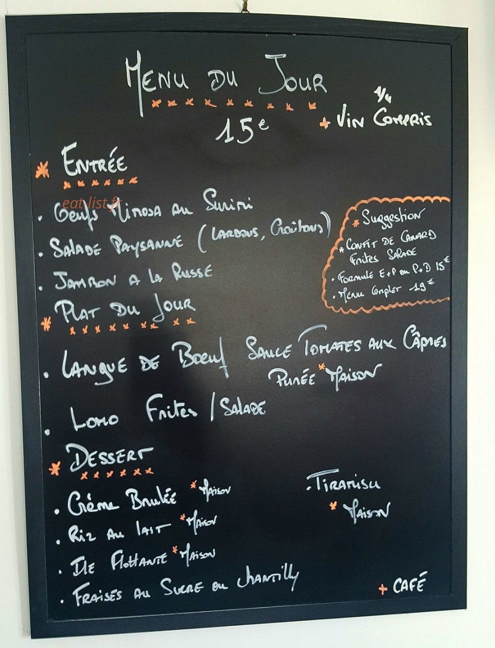 La Cuenta — carte page 1