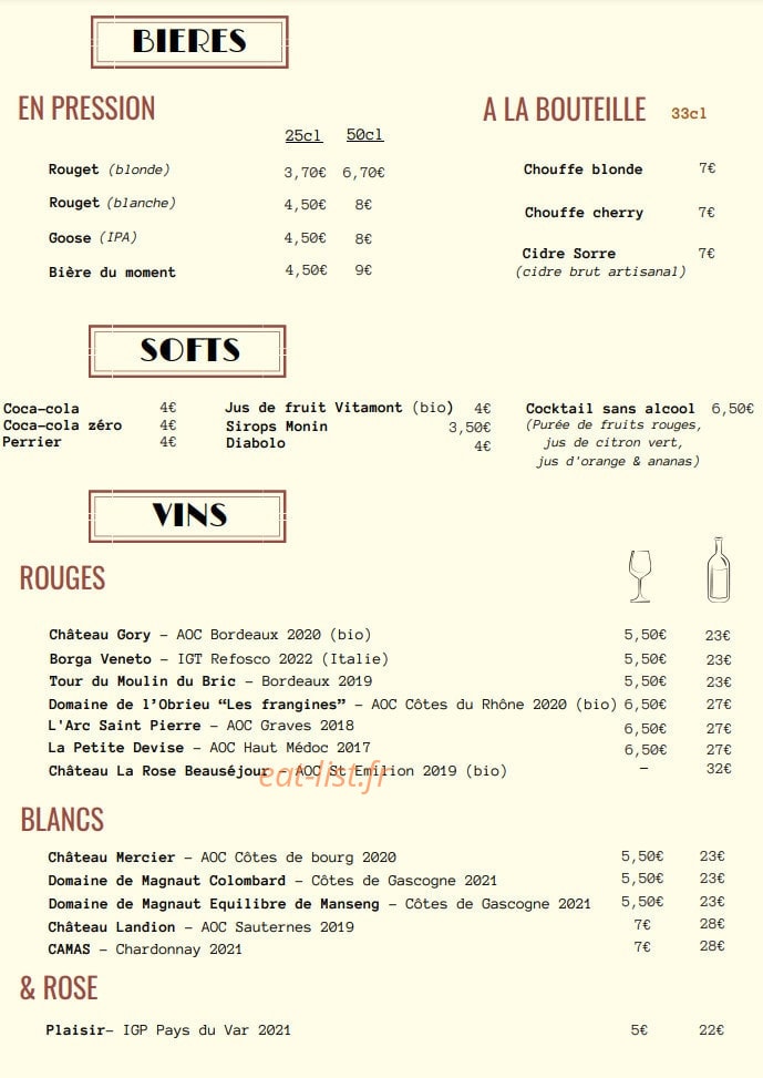 La drôlerie — carte page 3