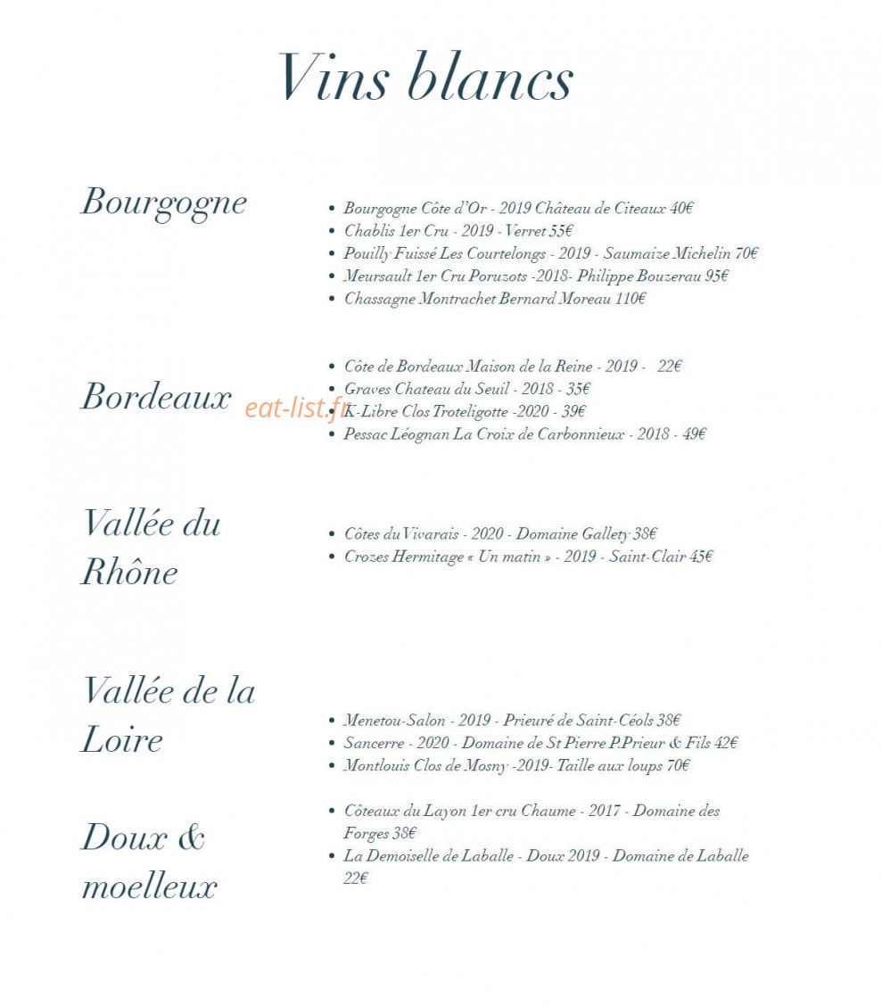 La Fine Bouche — carte page 3