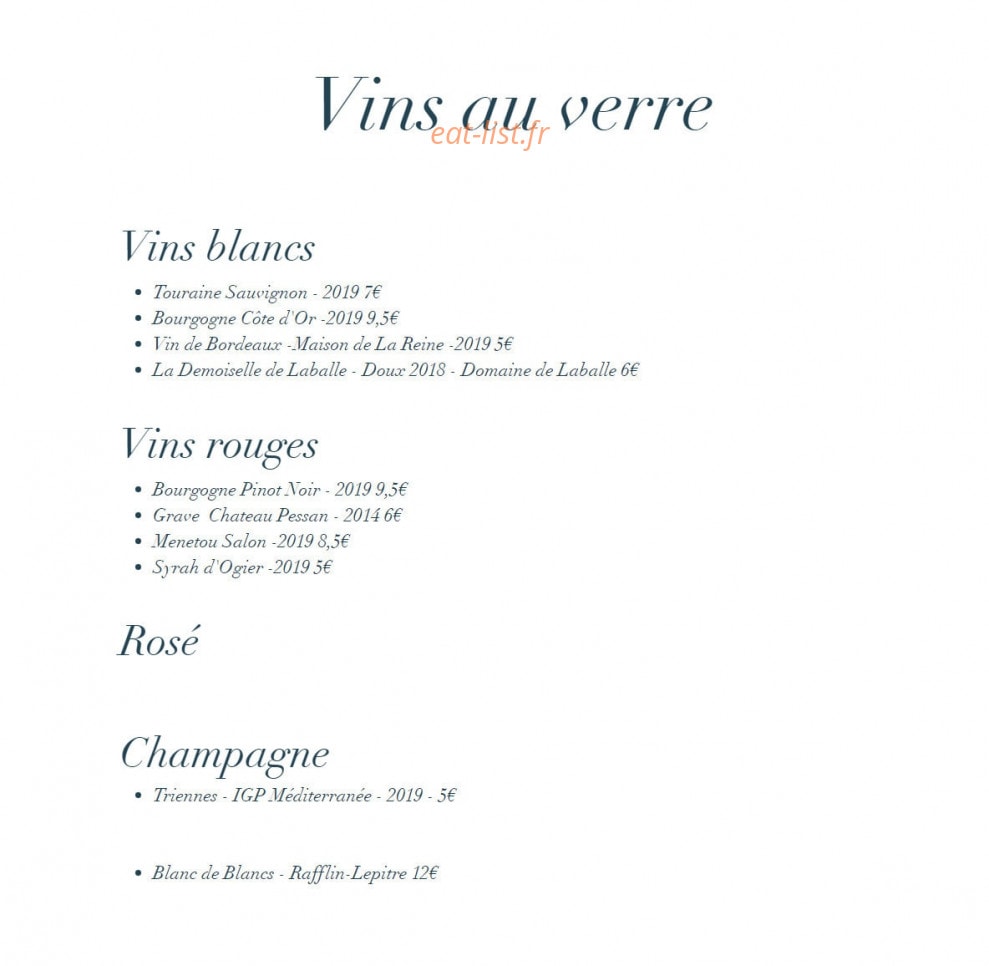 La Fine Bouche — carte page 5