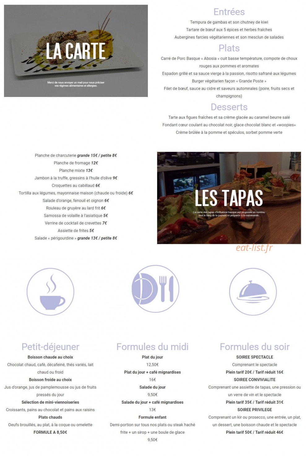 La grande poste — carte page 1