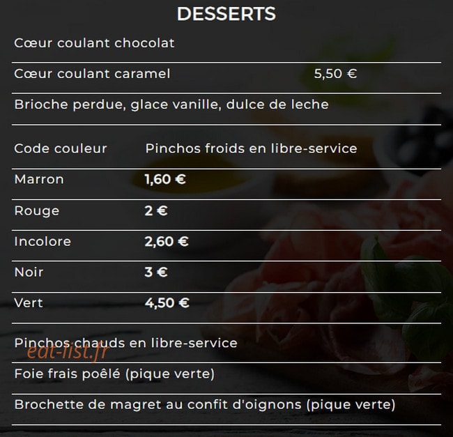 La kaba del Pincho — carte page 3