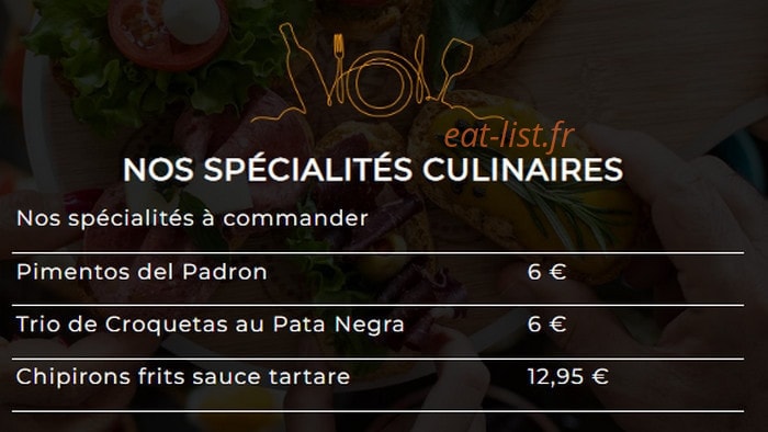 La kaba del Pincho — carte page 1
