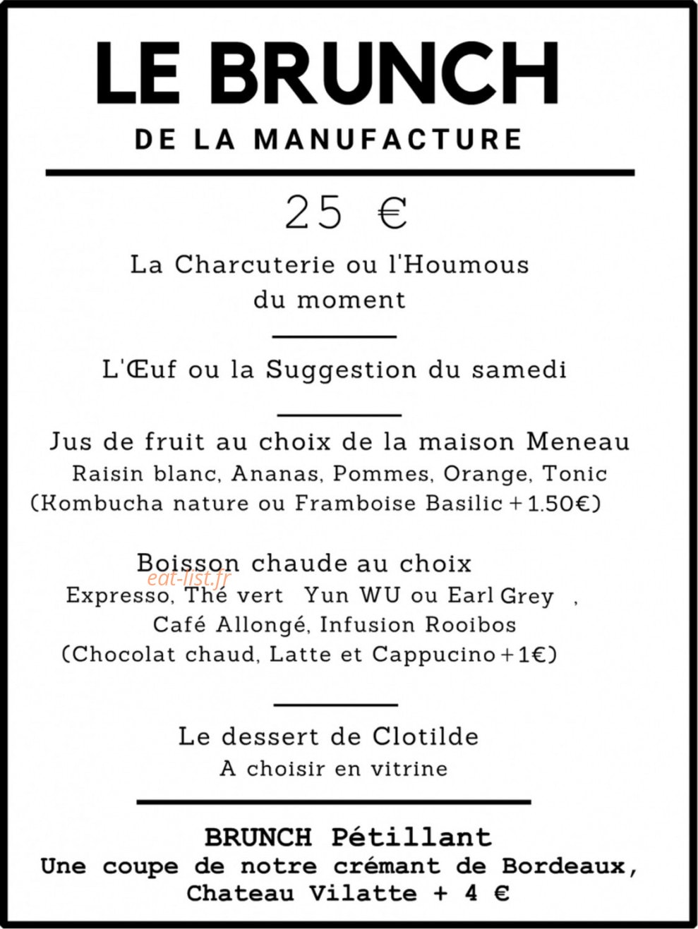 La Manufacture Le Bayon — carte page 3