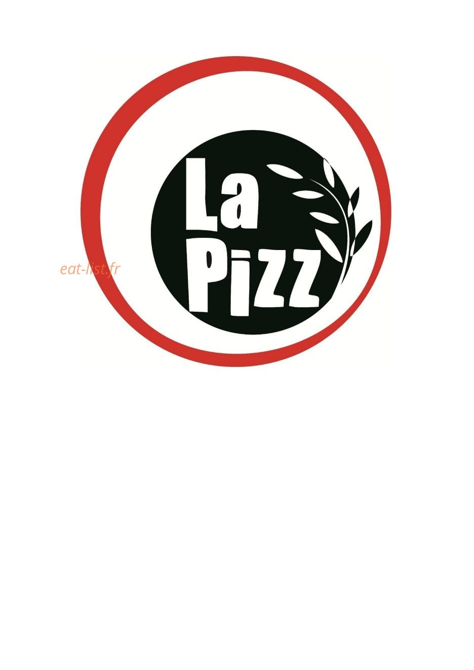 La Pizz — carte page 1