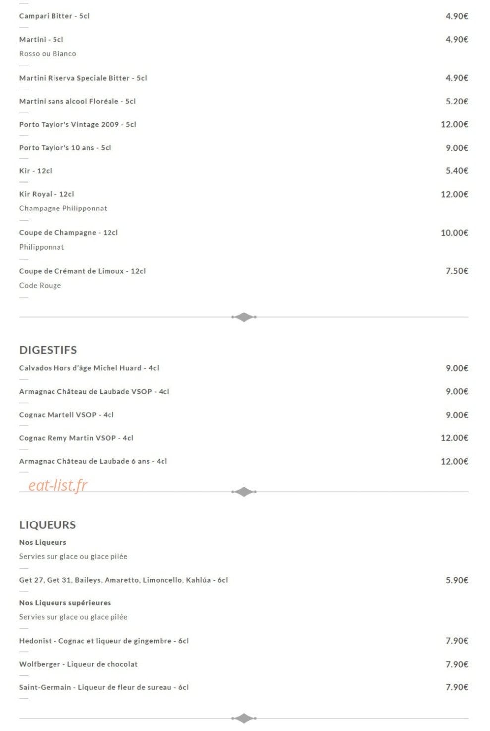 La Terrasse Saint-Michel — carte page 4