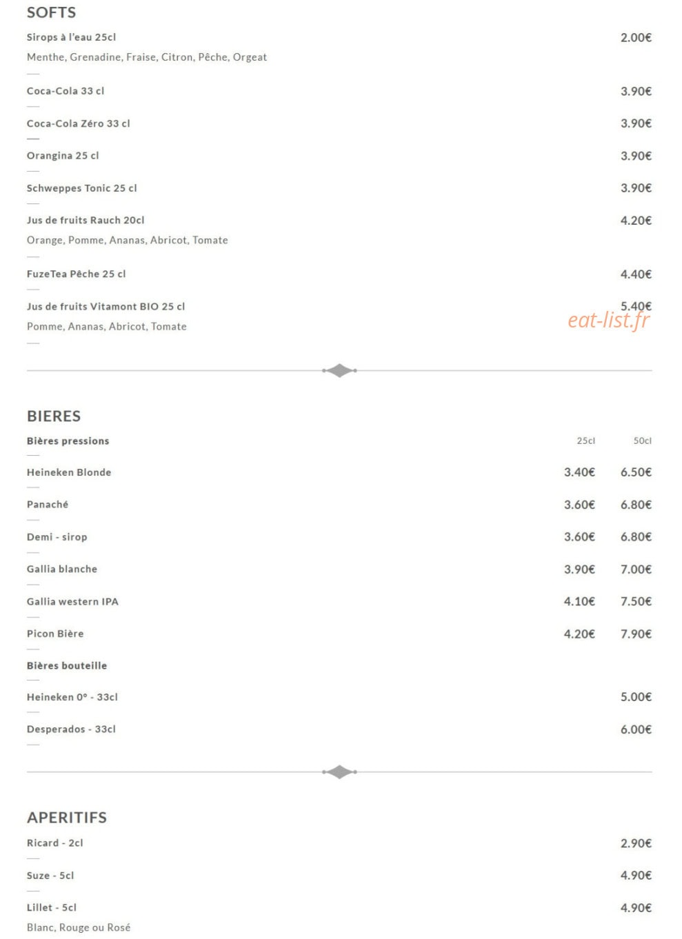 La Terrasse Saint-Michel — carte page 3