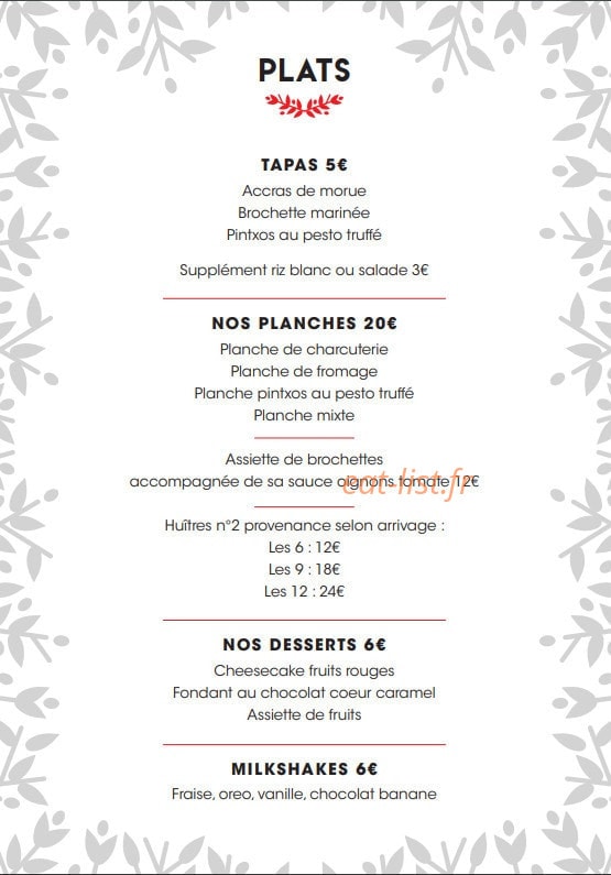 La Terrasse — carte page 2