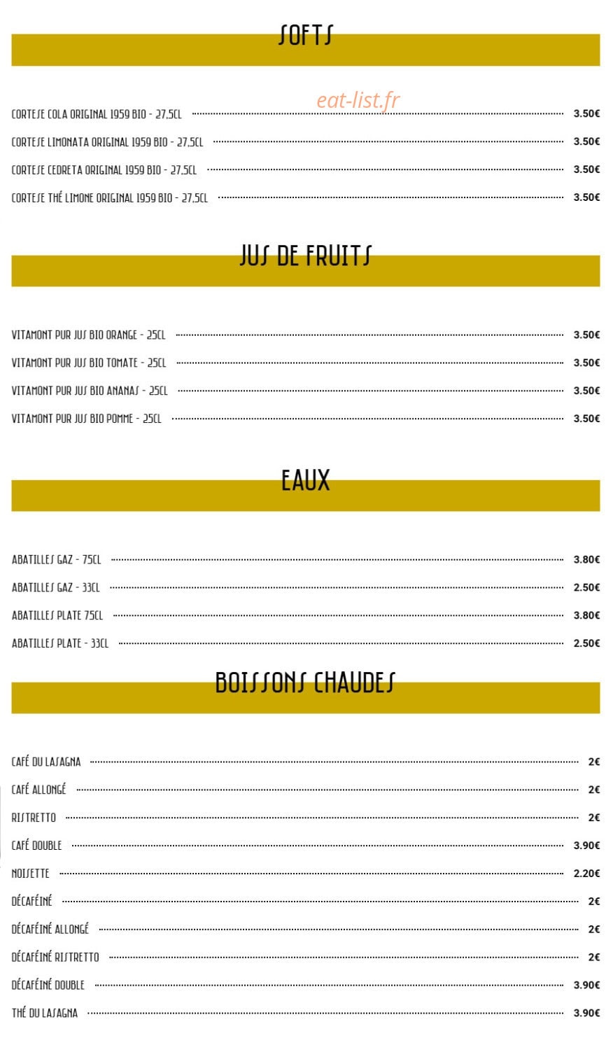 LasagnA — carte page 4