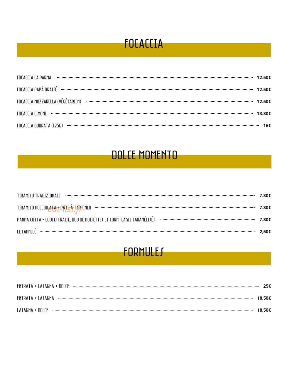LasagnA — carte page 2