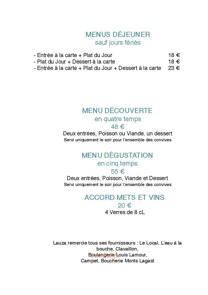 Lauza — carte page 1