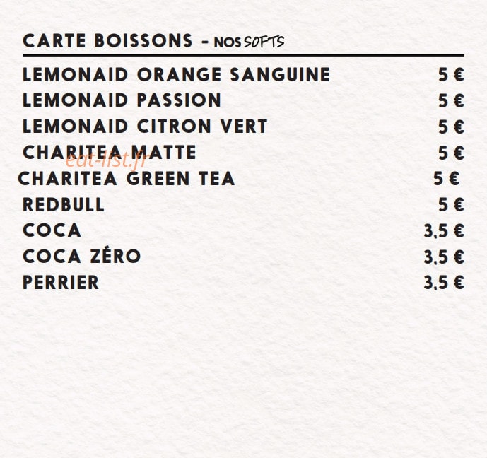 Le Bar Fondamental — carte page 5