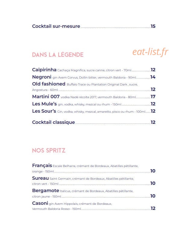 Le Bourbon — carte page 9