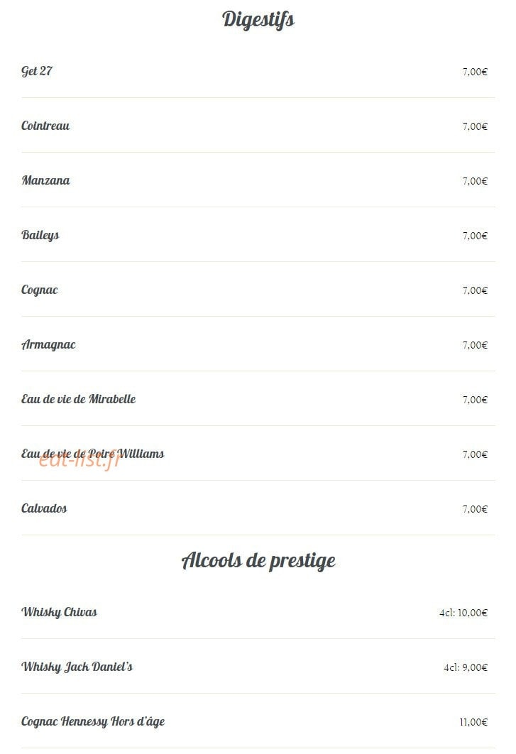 Le Cabanon — carte page 14
