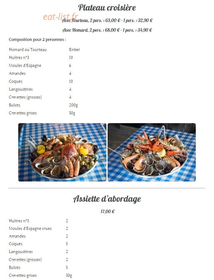 Le Cabanon — carte page 3