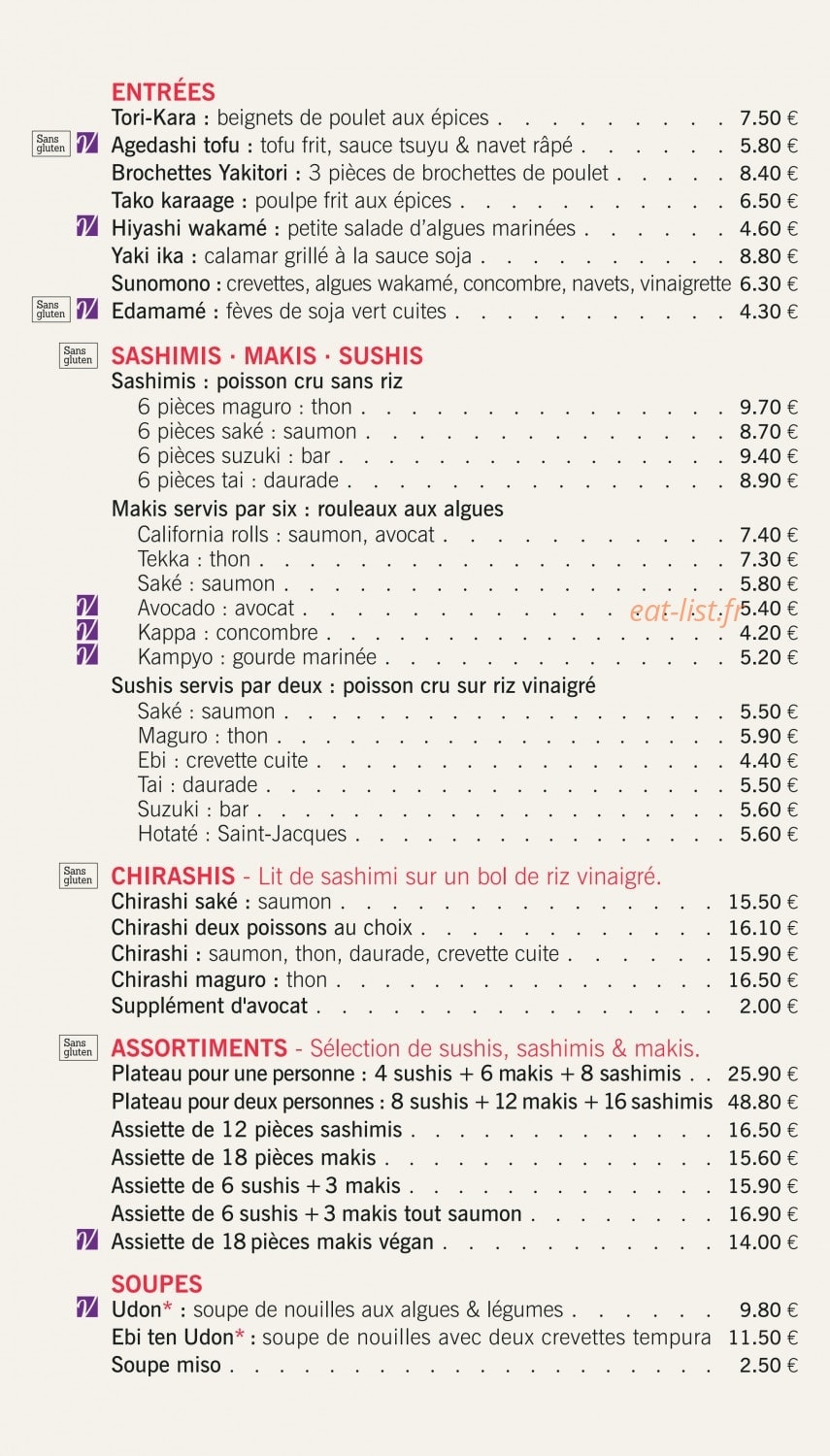 Le café japonais — carte page 2