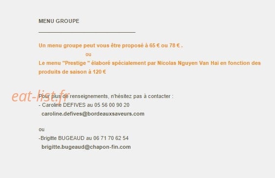 Le Chapon Fin — carte page 10