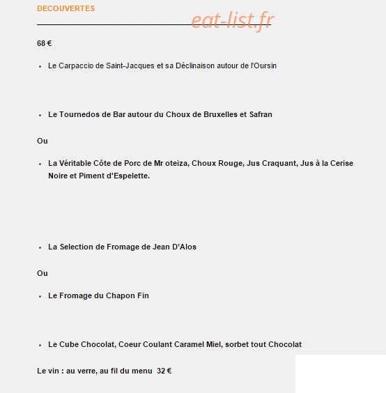 Le Chapon Fin — carte page 7