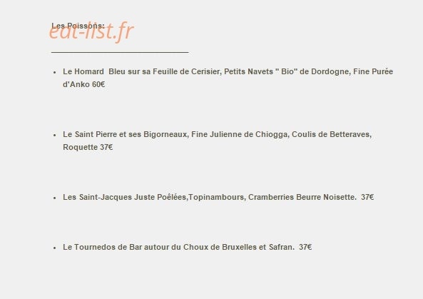 Le Chapon Fin — carte page 3