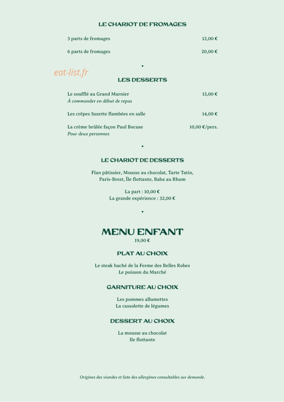 Le Classique — carte page 4