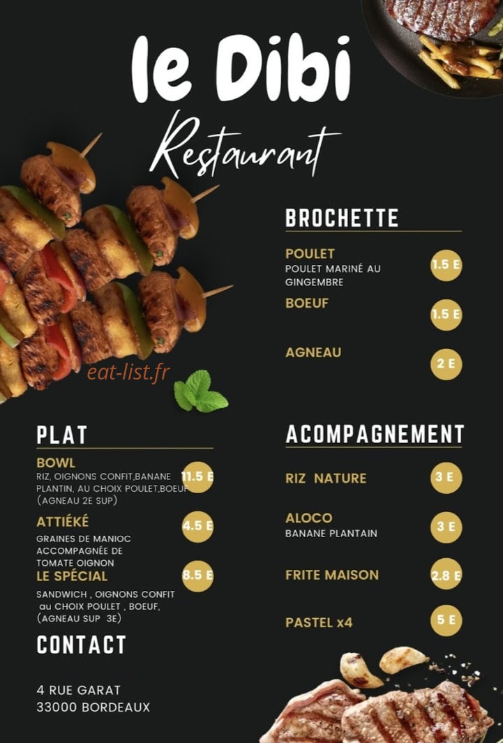 Le Dibi — carte page 1