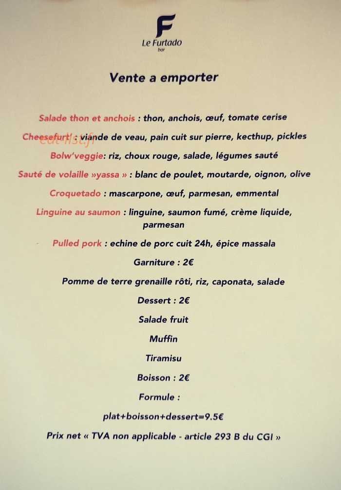 Le Furtado — carte page 1