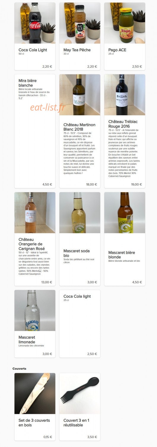 Le Garde Manger — carte page 3