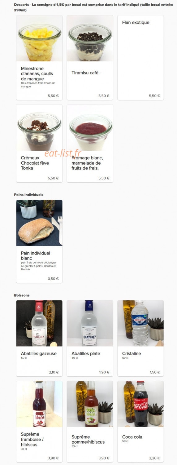 Le Garde Manger — carte page 2