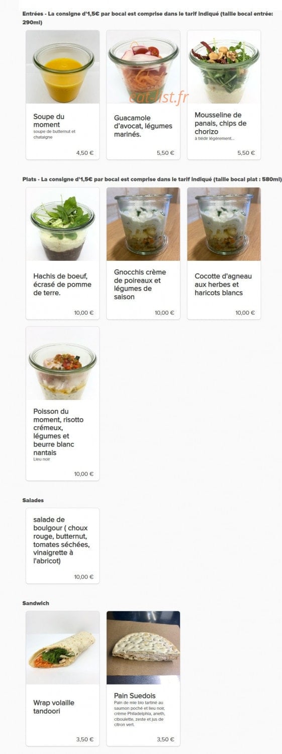 Le Garde Manger — carte page 1