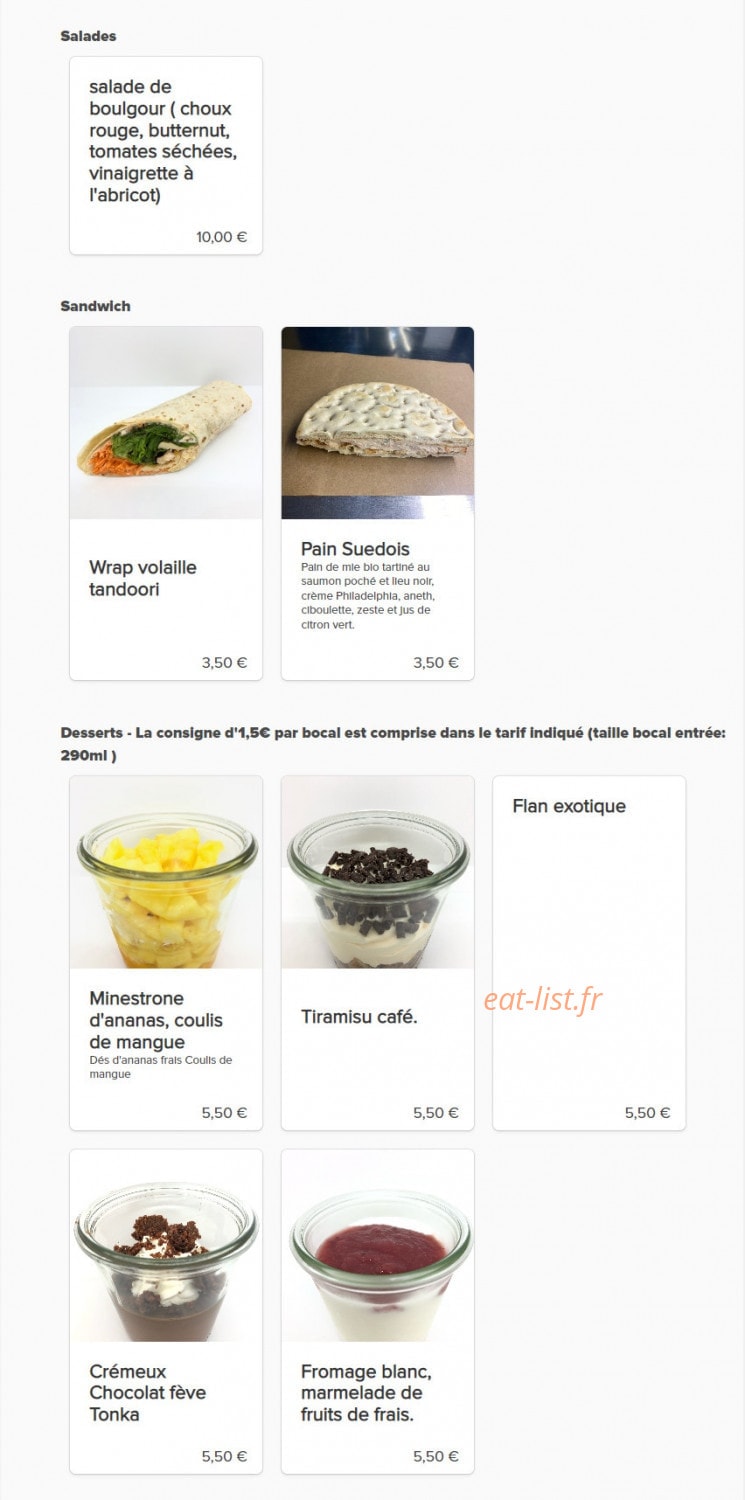 Le Garde Manger — carte page 2