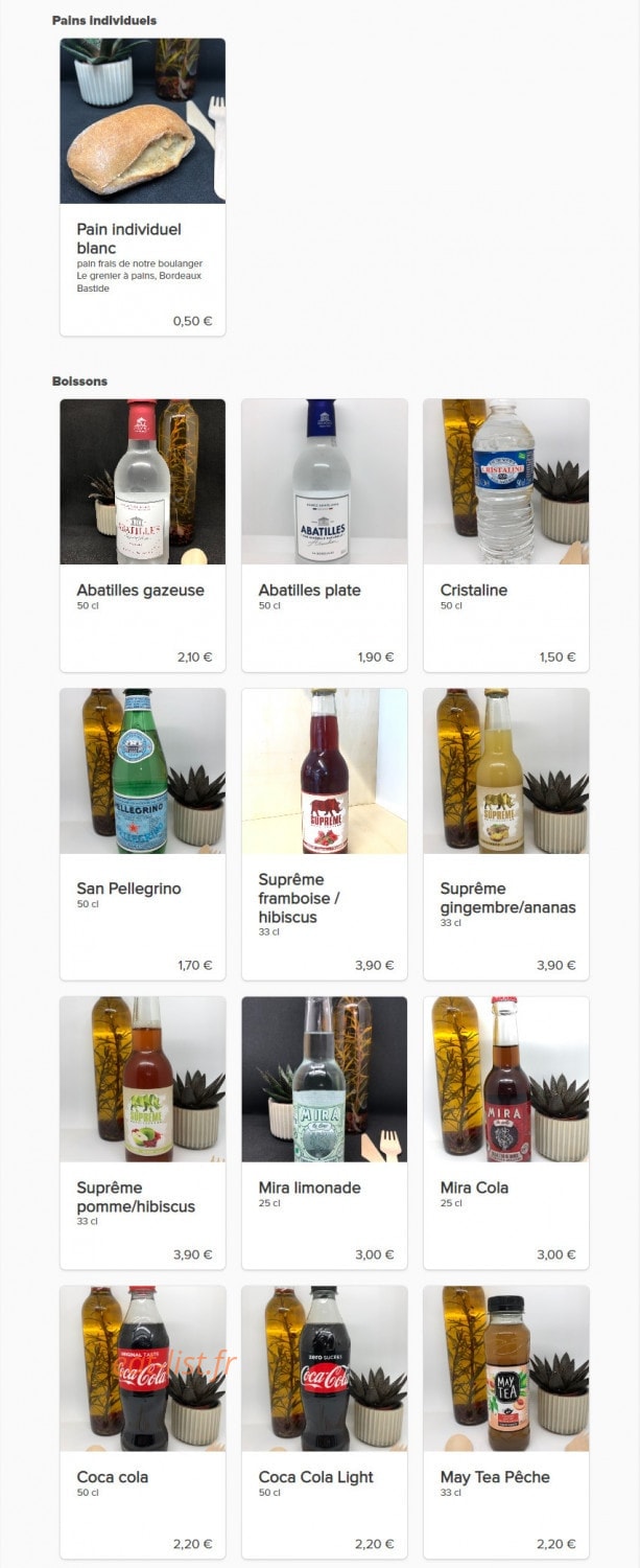 Le Garde Manger — carte page 3