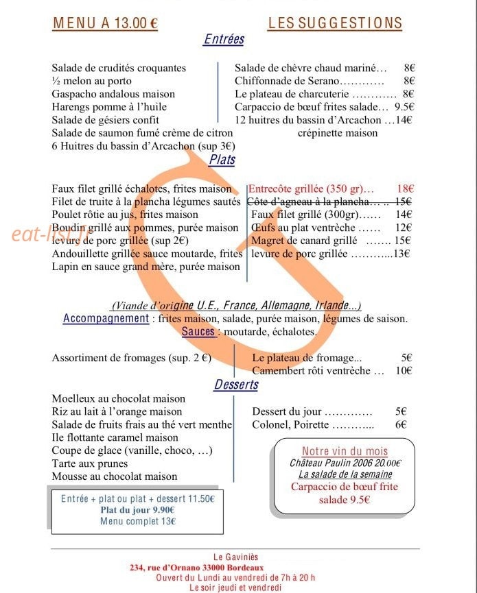Le Gavinies — carte page 3
