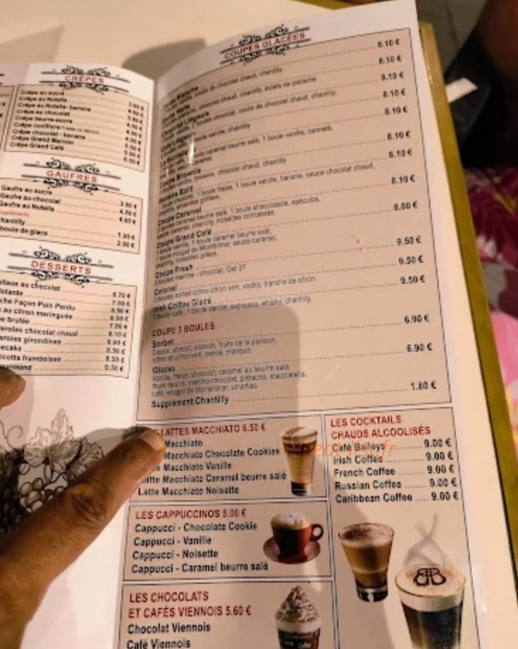 Le Grand Café — carte page 2