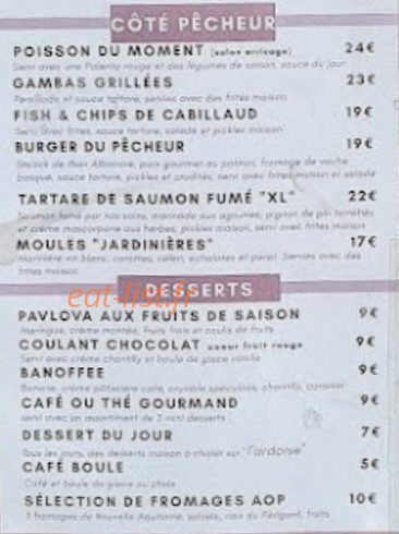 Le Jardin Pêcheur — carte page 4