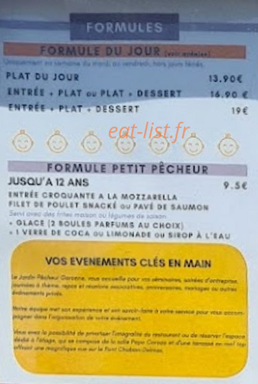 Le Jardin Pêcheur — carte page 2